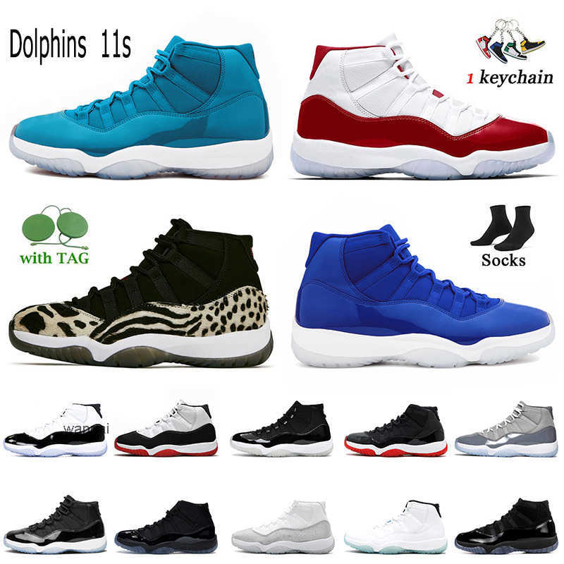 

Wholesale 2022 Women Mens Jumpman 11 11s Basketball Shoes With Socks Jorden11s Sneakers Cherry Animal Instinct Dolphines Jubilee 25th JORDON, D48 low infrared 23 36-47
