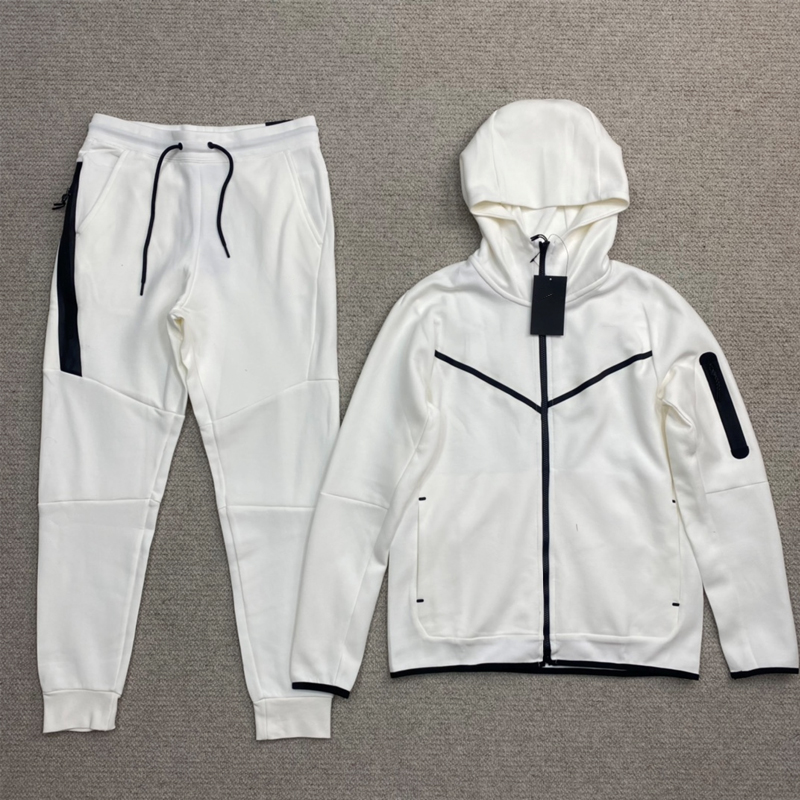 

Fashion Casual jogging two piece outfits color matching Running tracksuit sets for men designer White Warm Hoodie Sweater Top Sports Pants High Quality Tracksuits, Oem