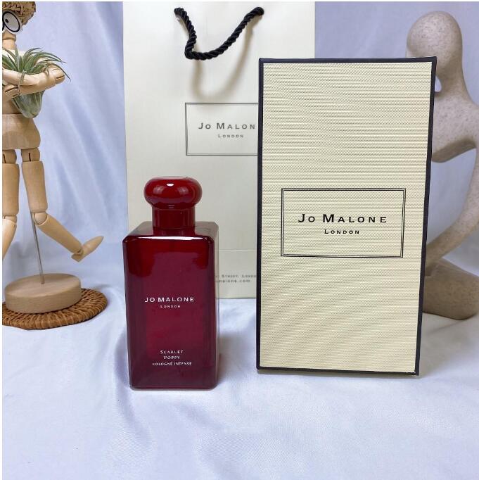 

Jo Malone perfume 100ml Scarlet Poppy English Pear Wild Bluebell t for Men& women Eau De Parfum 3.3oz amazing smell Portable 3.3OZ Spray High Quality