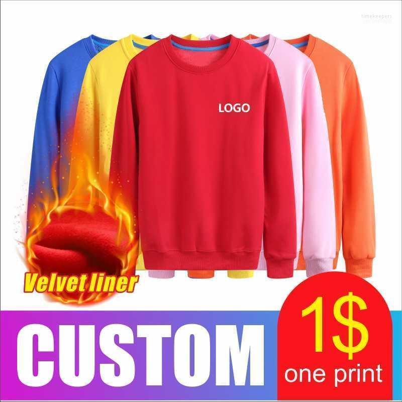 

Custom Pullover O-Neck Sweatshirt Wool Velvet Liner Thick For Winter Hip Hop Loose Round Collar Casual Clothing Print Own Logo Men's Sweater, White