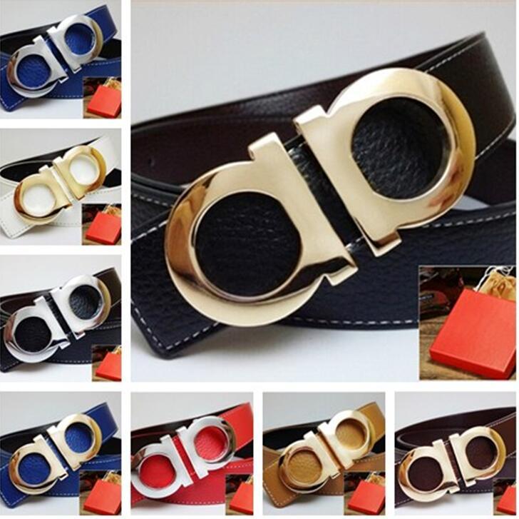 Classics designer Belt Gold Silver Multi-Style Big Gold Buckle Horseshoe Pattern luxury Logo Women's Men's with Box Dust Bags