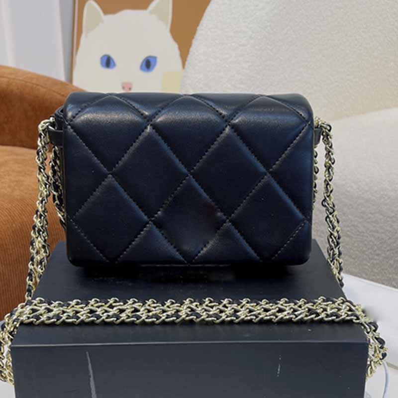 Luxury Classic Totes Bags Handbags High Quality Sheepskin Solid Color Designer Bags Mini Flap Timeless Diamond Quilting Crossbody Shoulder Bag For W