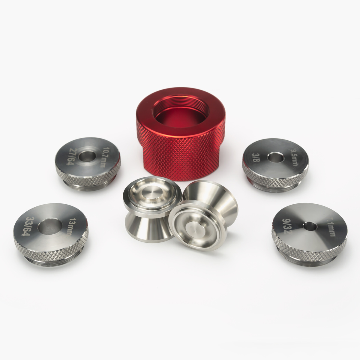 

Others Tactical Accessories Solvent Trap Fuel Filter Baffles Cups Guide Drill Jig Fixture for Stainless Steel 1.3 Inch OD K Cup D cell 1.375x24 Thread End Caps Multi Cals, Black