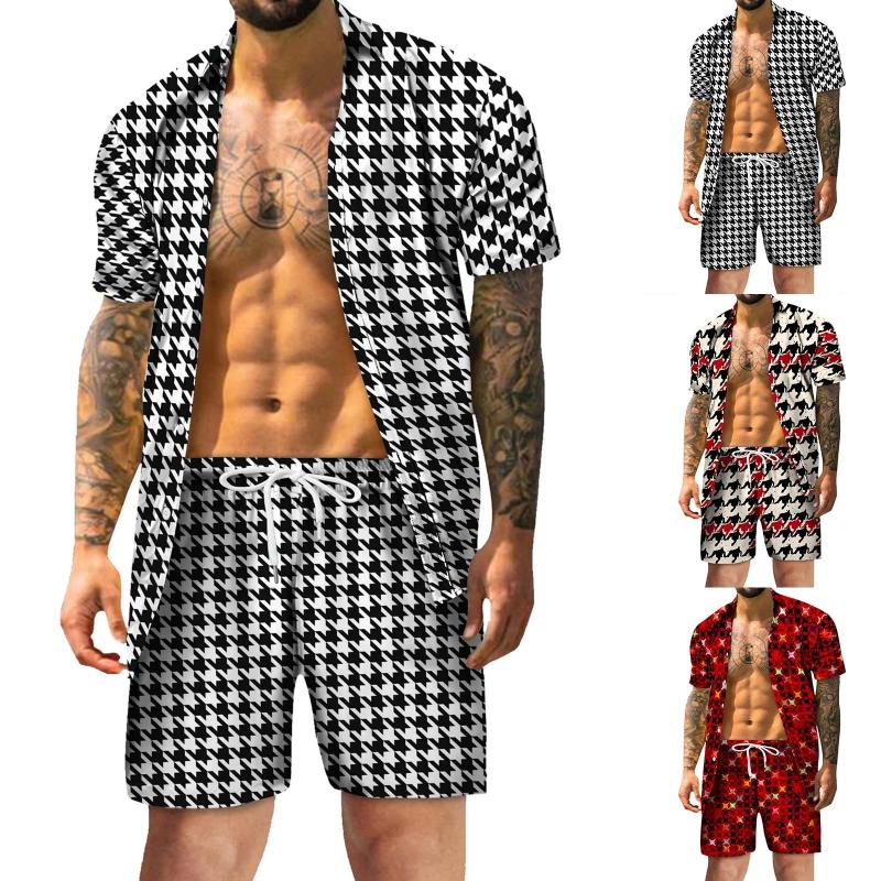 

Men' Tracksuits Purge Suits Boys Prom For Men Big And Tall Black Shirt Printed Beach Flashy Man Suit MenMen, Beige