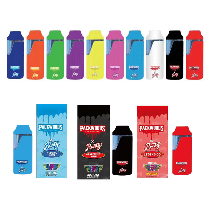 

Runtz x Packwoods Disposable pod vape pens E cigarettes 380mAh Rechargeable Battery Empty Vapes Pen 1ml Vaporizer with Packing