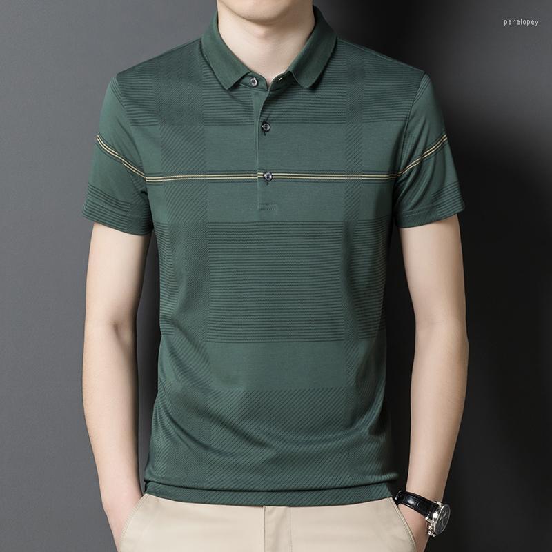 

Men's Polos Summer Business Shirts Men 2022 Short Sleeve Fashion Casual Slim Tshirt High Quality Social Tee Tops Male ClothingMen's Men'sMen, Black