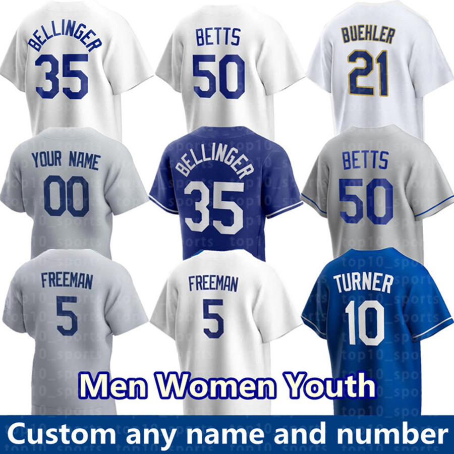 

Mookie Betts 2022 Freddie Freeman Baseball Jerseys Los Julio Urias Angele Cody Bellinger Trevor Dodger Bauer Justin Price Custom Men Women Youth Replica Player Wear, Youth's color 2