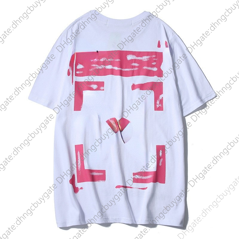 

brand fashion Designer Luxury Ow Summer White 99 Graffiti Short Sleeve T-shirt Fashion Brand Men's and Women's Loose with Round Neck Men Designer Clothes, This item does not ship