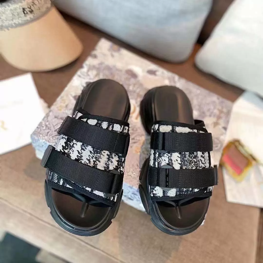 

2022 Designer Women Sandals Oran Sandals Classic Slippers Real Leather Slides Platform Flats Shoes Sneakers Boots With Box size 35-41, #1