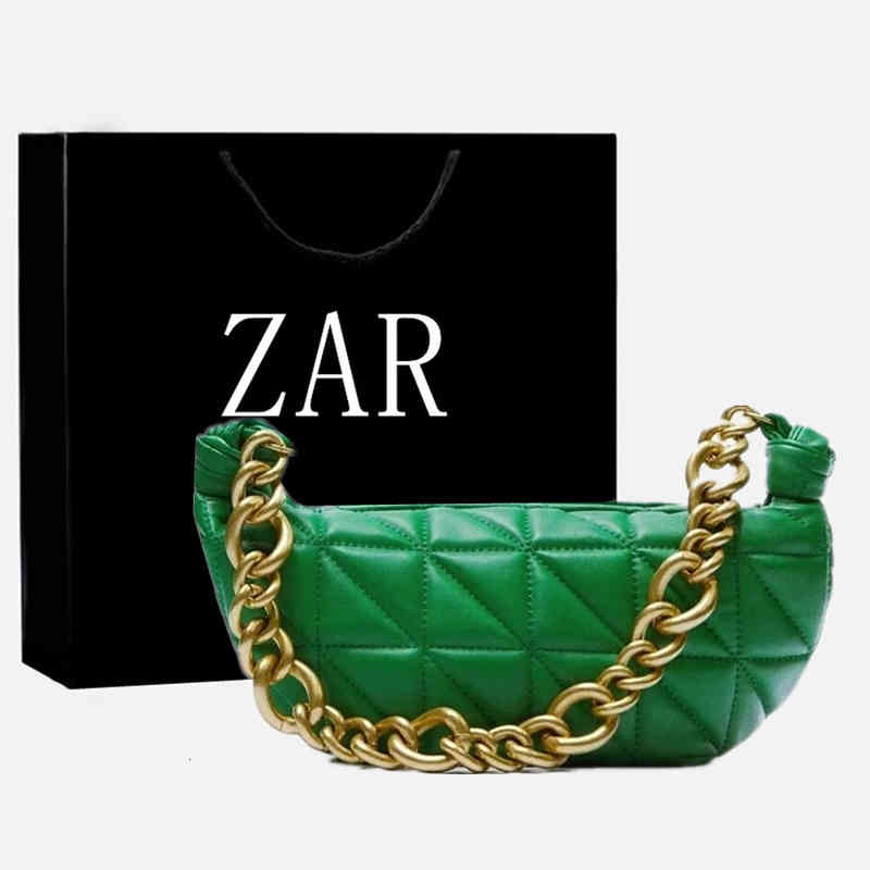 

Thick Chains Women Shoulder Brand Designer Hobos Handbags Luxury Pu Leather Quilted Lady Bag Crossbody Bags for Za Purses, Orange