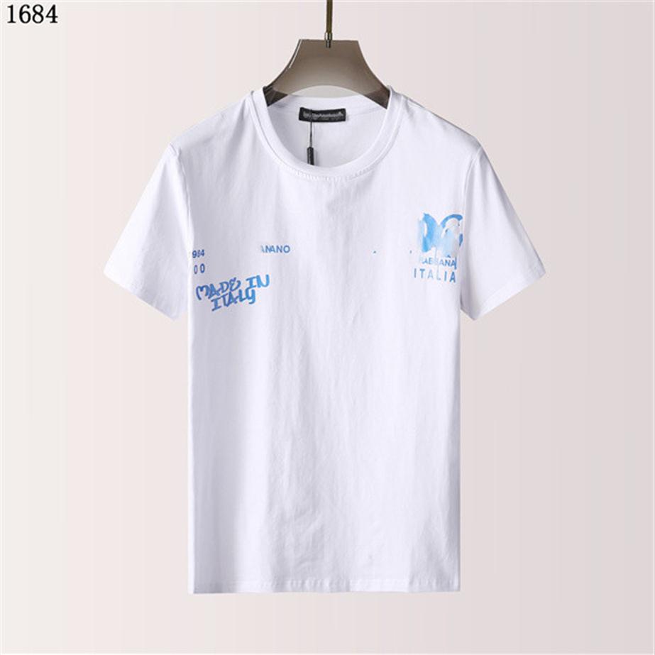 2021 Sweater France latest spring summer Paris Gradient letters Tee t shirt fashion hoodies men women casual bin1128 cotton T-Shir259J