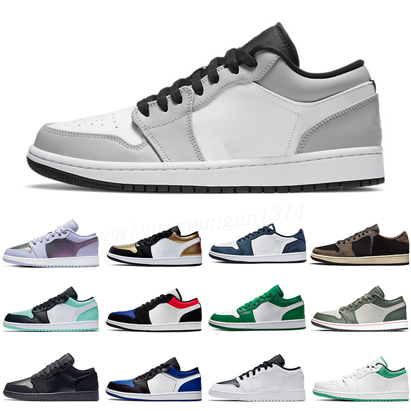 

custom Jumpman 1 Low 1s basketball shoes Top OG Fragment Design University air Blue UNC Black Shadow Light Smoky Grey all men women sneakers Eur 36-46 m33, #35