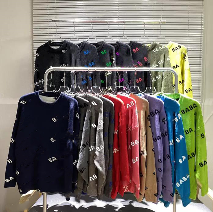 

Designer sweater Men senior classic knit sweaters women long sleeve crewneck jupmer leisure multicolor keep warm womens Asian size, Hi