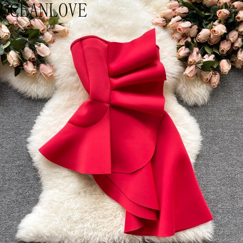 

Women's Blouses & Shirts OCEANLOVE Sexy Tops Women 2022 Autumn Solid Ruffles Blusas Feminina Irregular Ins High Fashion Ropa Mujer Sybi22, White