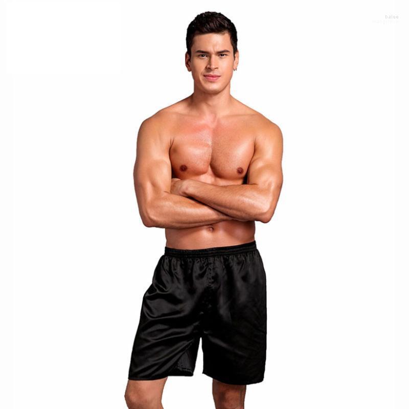 

Men's Shorts Summer For Men Loose Satin Silk Man Solid Color Casual Trunks Beach 3xl-5xlMen's, Gray