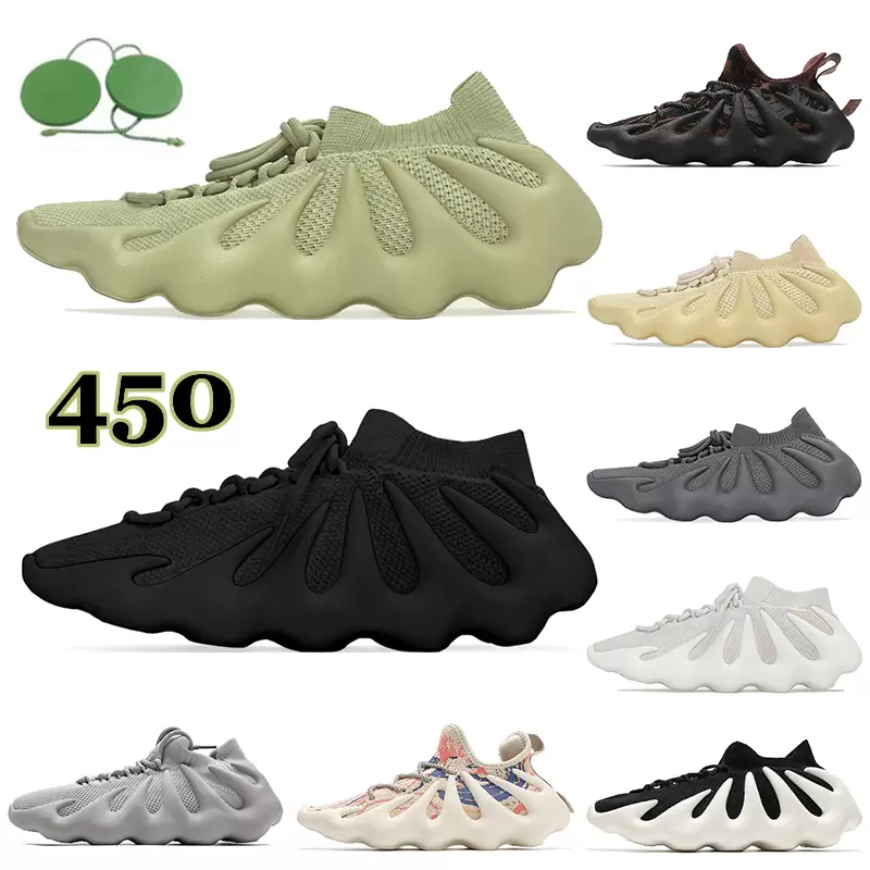 

450 Running Shoes for Women Men Sneakers 450s Fly Dark Slate Knit Breathable Cloud White Resin Triple Black Mens Womens Sports Trainers, Box