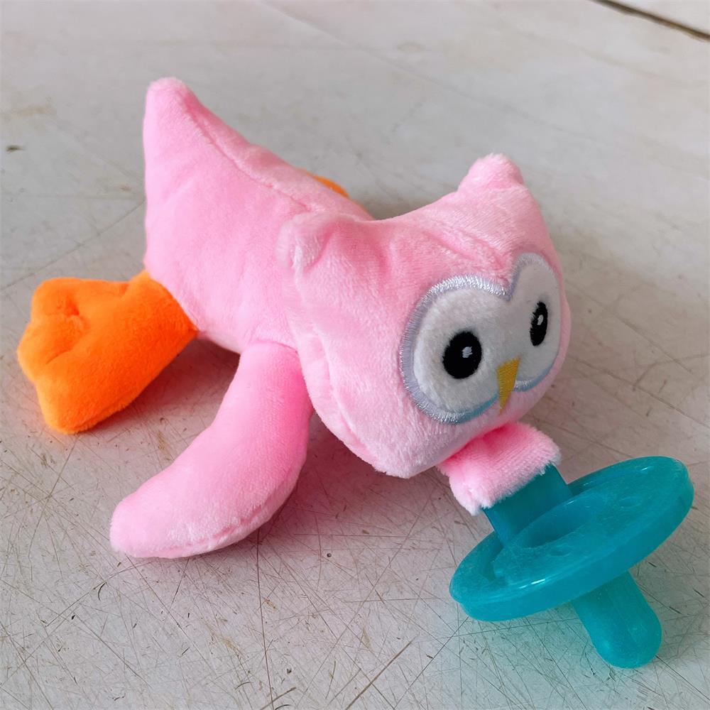 

New baby pacifier toy Baby hanging animal plush toys A variety of silicone pacifiers