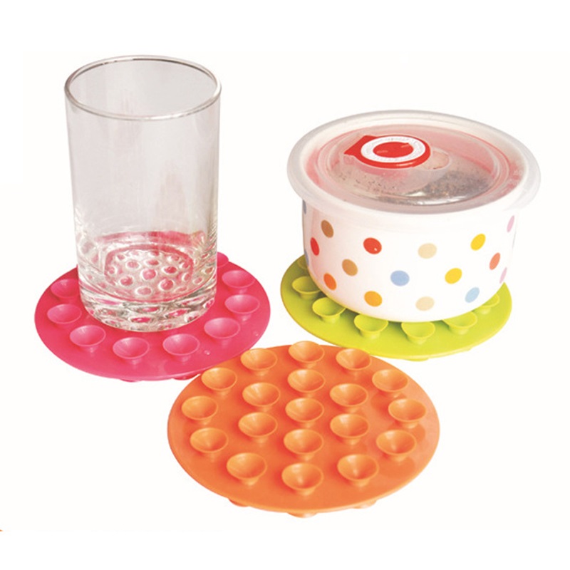 

Baby Feeding Bowl Cup Anti Slip Placemat Double Sided 19 Suction Sucker Mat Pads 5555 Q2
