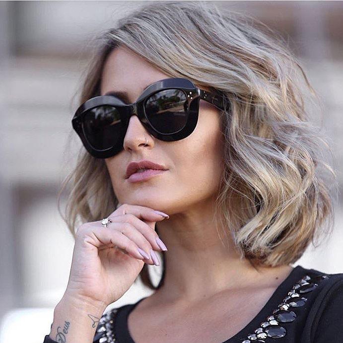 

Sunglasses Brand Retro Cat Eye Women Sexy Luxury Designer Sun Glasses Female Rivet Shades Big Frame Style Eyewear OcuSunglasses