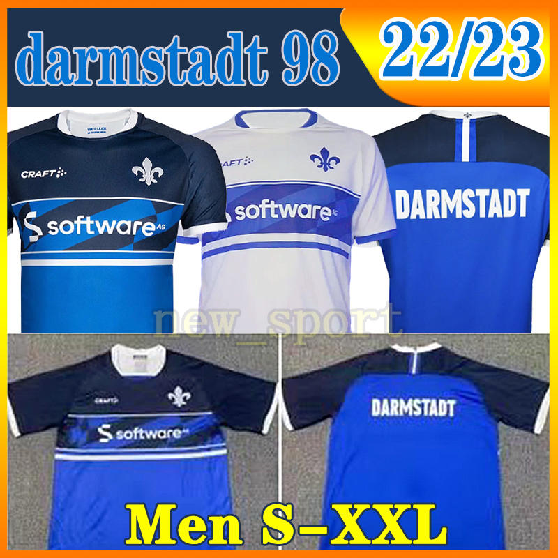 

SV DARMSTADT 22 23 darmstadt 98 soccer jerseys 2022 2023 Home Away A.Seydel T.Kempe L.Pfeiffer foolball shirt B.Manu F.holland fans Men S-XXL jersey Top, Damusitate 22 23 away