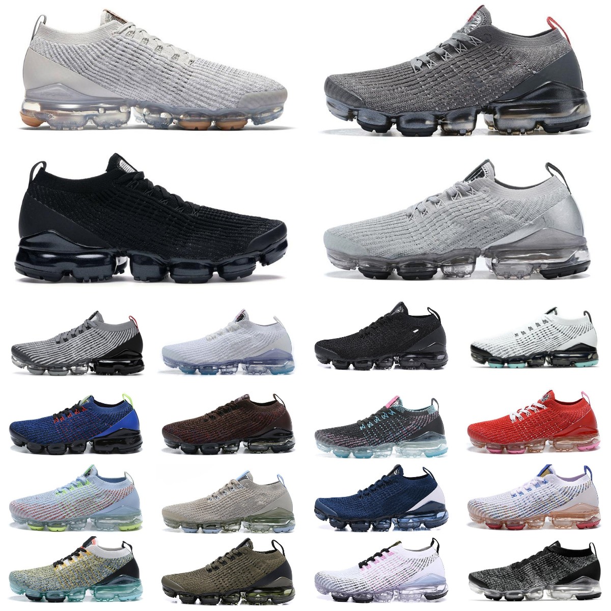 

2022 Fly 2.0 Knit 3.0 Cushion Mens Running Shoes Pure Platinum Oreo Triple Black Throwback Future Electric South Beach Pink Rose Women Trainers Sport Designer Sneakers, Box