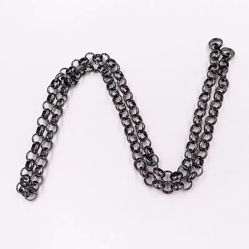 

Authentic 925 Sterling Silver Chain necklace Dark Silver Hold Choker Men Women Necklaces Fits European bearJewelry Style Gift 812342500