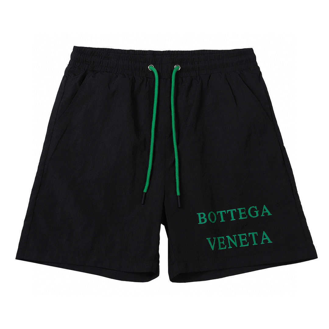 

Ins high street fashion brand bv new classic inverted triangle full flower beach pants men' versatile casual shorts, White