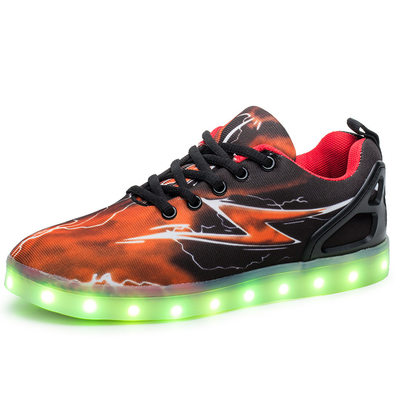 

2022 Casual luminous shoes mens womens big size 36-46 eur fashion Breathable comfortable black white green red pink bule orange With Box, Butter