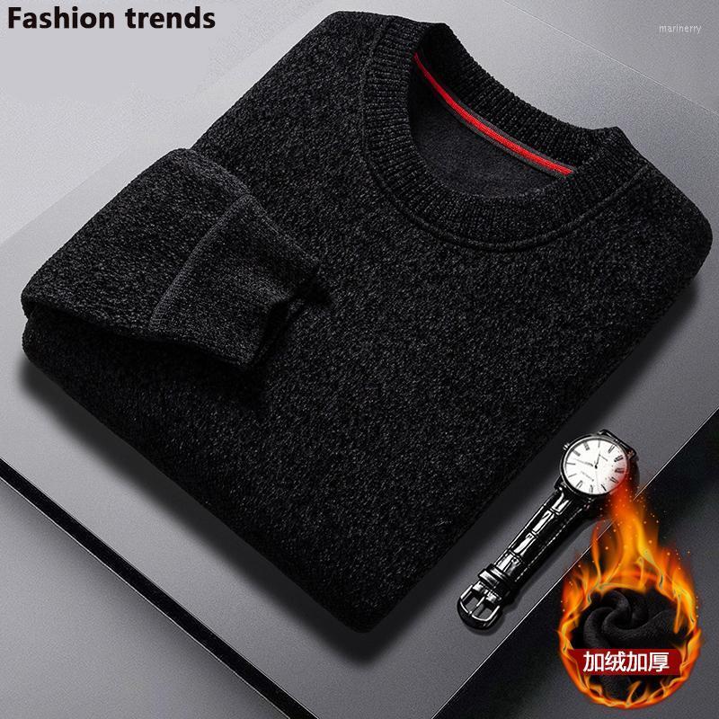 

Men's Sweaters Casual Pullover Hombre Fashion Sweater For Men Warm Solid High-Quality Spring Autumn Long Sleeve Male Fit Youth O-NeckMen's, Black