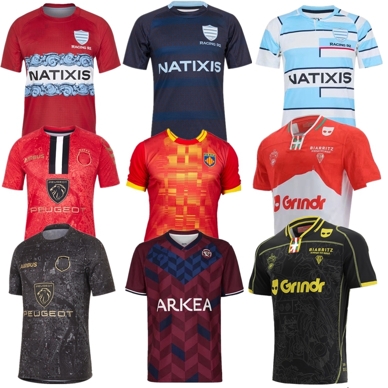 

2021 2022 BIARRITZ Racing 92 rugby jersey 21 22 Union Toulouser Bordeaux Begles home away Perpignan Ernest Wallon size S-5XL shirt, Union bordeaux-begles home jersey