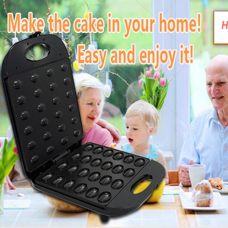 

Bread Makers 220V Electric Walnut Cake Maker Automatic Mini Nut Waffle Machine Sandwich Iron Toaster Baking Breakfast Pan Oven EU Plug