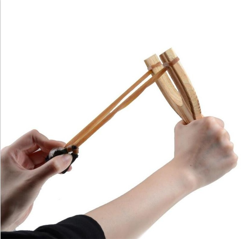 Fidget Toys Wooden Material Slingshot Rubber String Fun Traditional Kids Outdoors Catapult Interesting Hunting Props Toys sxjun7-image-768689175