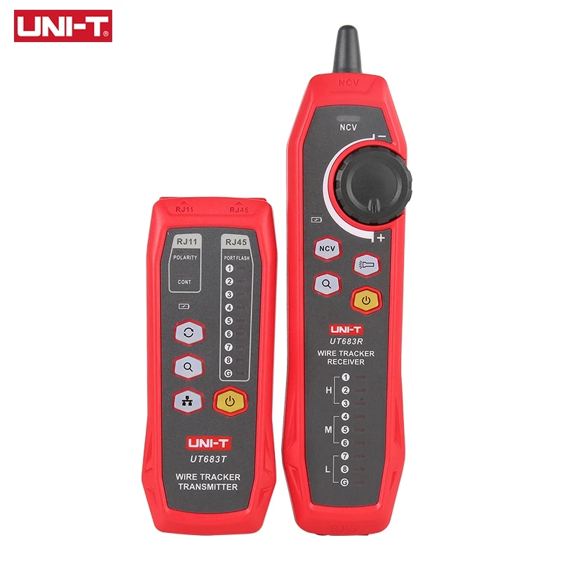 

UNI-T UT683KIT Cable Tester Lan Tester Network Wire Tracer RJ45 RJ11 Telephone Line Finder Repairing Networking Tool Electrical Instruments
