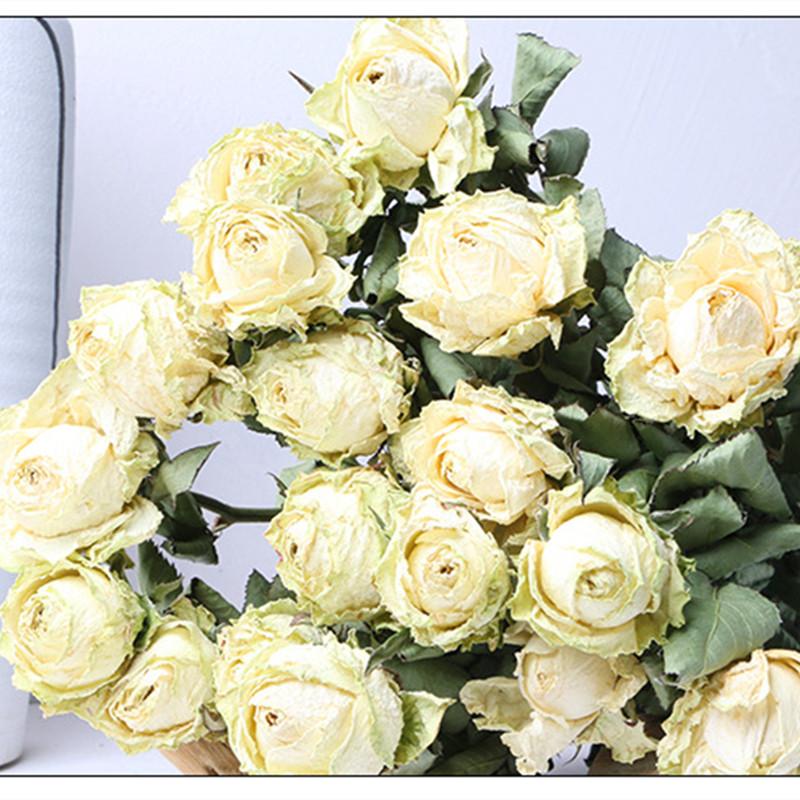 

Decorative Flowers & Wreaths Wedding Decoration Natural Dried Flower Rose Bouquet Christmas Bohemian Style Artificial OrnamentDecorative, Orange