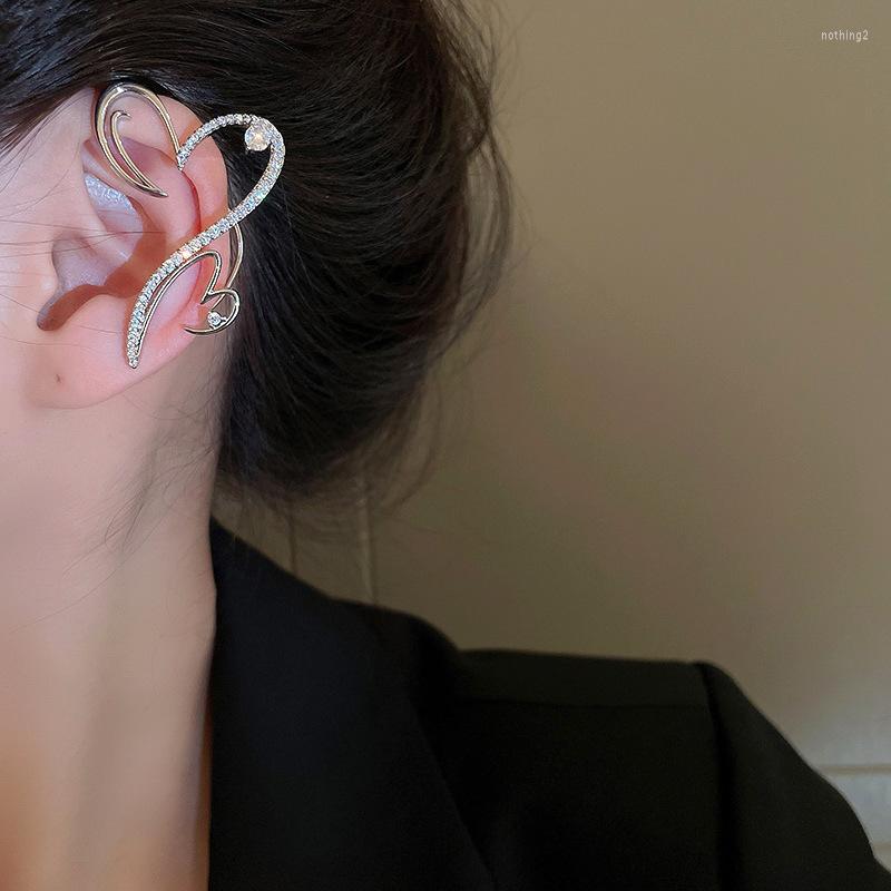 

Backs Earrings Clip-on & Screw Back Pcs Micro Paved Zirconia Heart Ear Clips For Women Fashion Jewelry Crystal Love Pendientes MujerClip-on