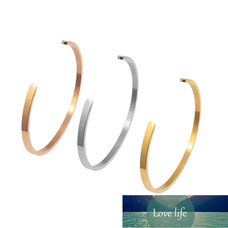 

Bangle Stainless Steel Bracelet C- Shaped Titanium Steel Open-End Adjustable Bracelets Factory price expert design Quality Latest Style Original Status