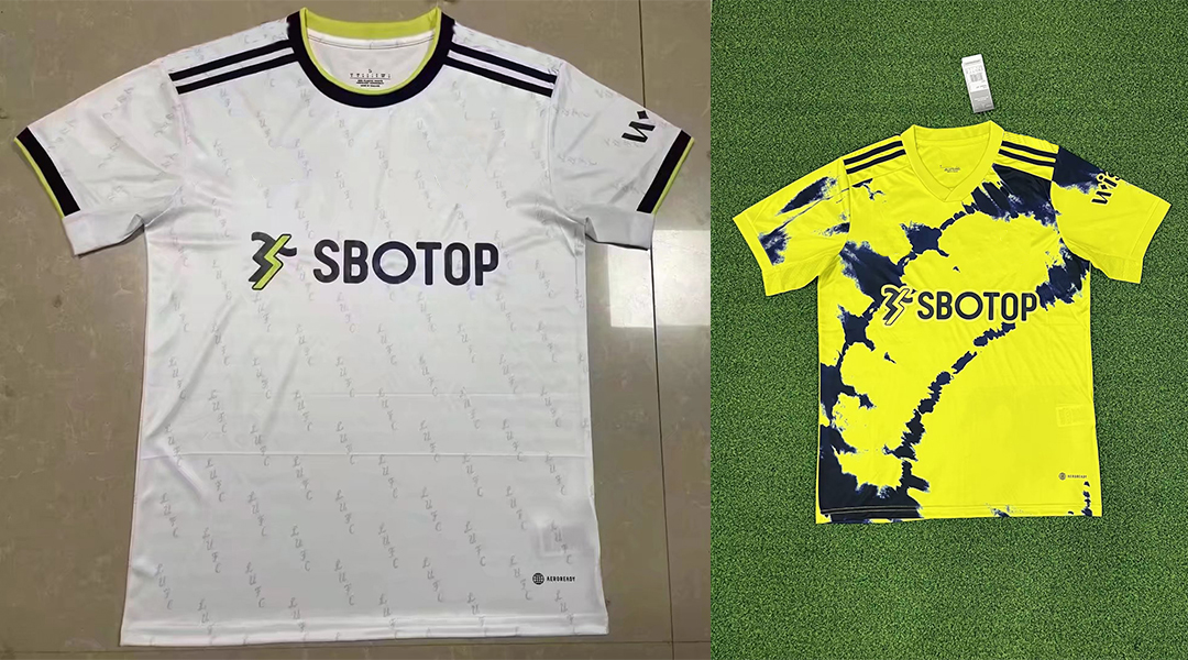 

22-23 Leeds United Soccer Men's T-Shirts fan edition Polos shirt embroidery summer outdoor sports football training shirt, No 1