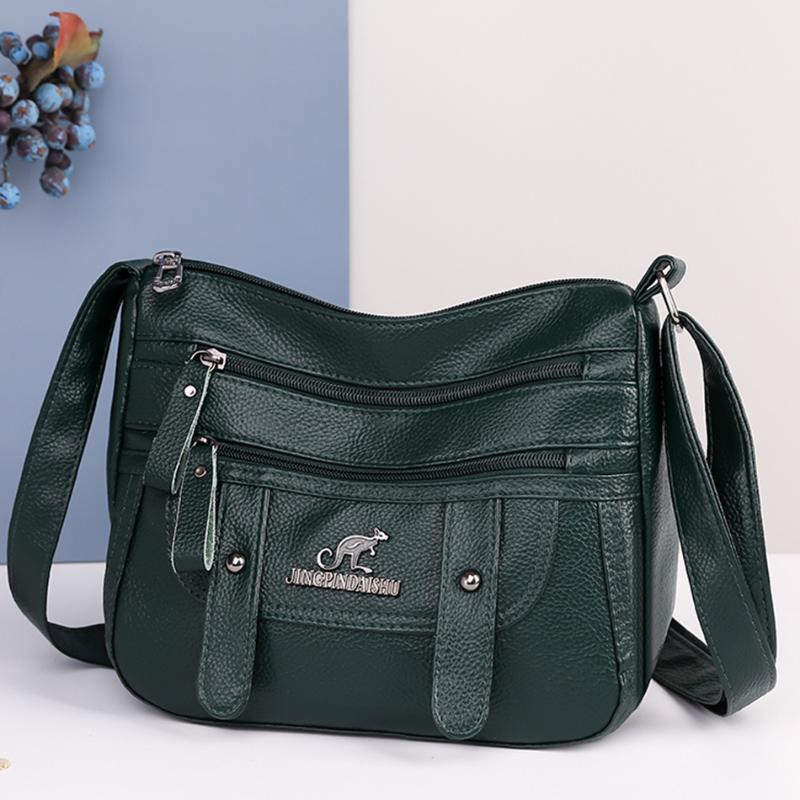 

Evening Bags Fashion Women Design Vintage Handbag Purses Female Travel Soft PU Crossbody Bag Casual Ladies 2022 Trend Shoulder Messenger Bag, Green
