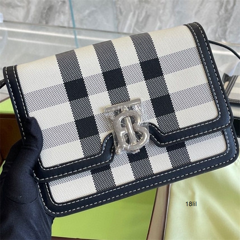 

Designer Burbrerys Women Handbags 2022 latest fashion versatile lattice with leather tofu bag Have Logo, Plaid