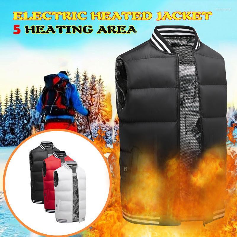 

Men' Vests 5 Heated Vest Jacket Fashion Men Women Coat Clothes Intelligent Electric Heating Thermal Warm Winter Hunt Kare22, Rd