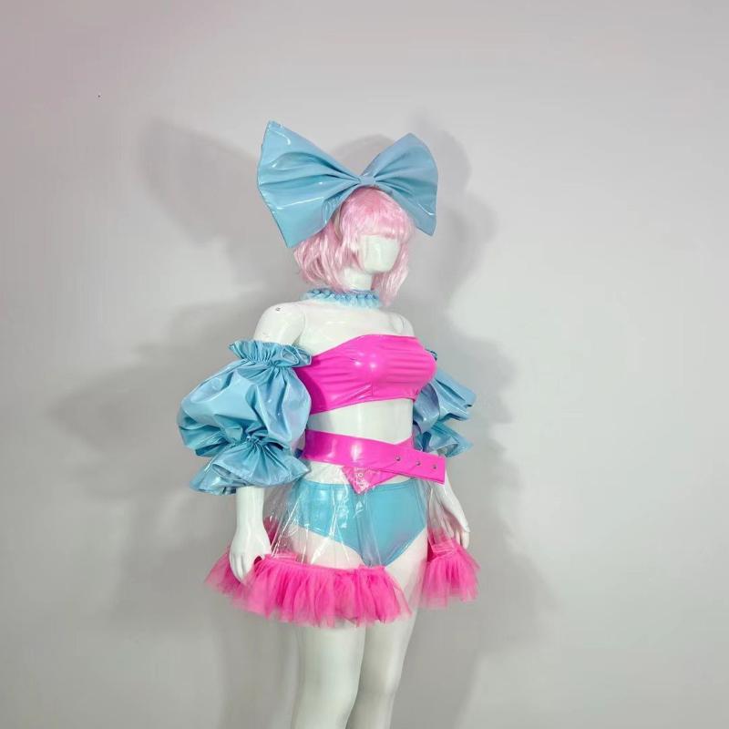 

Stage Wear Singer Cute Suit Children Can Gogo Guest Dancer Costume For Bar Party Nightclub Show DressStage, As pic