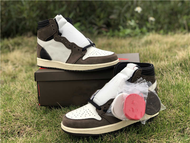 

High 1 OG SP Basketball Shoes Mens Mocha Jumpman 1s Sports Sneakers Ship Size EU40-47.5, Customize