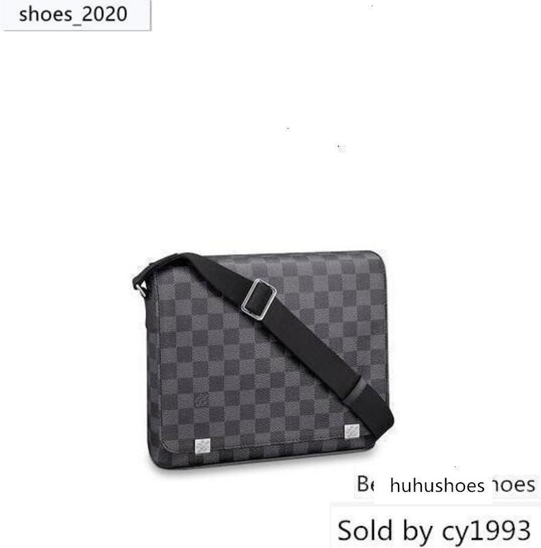 

Designer N41028 District Pm Men Handbags Iconic Top Handles Shoulder Bags Totes Cross Body Bag Clutches Evening, Picture shows