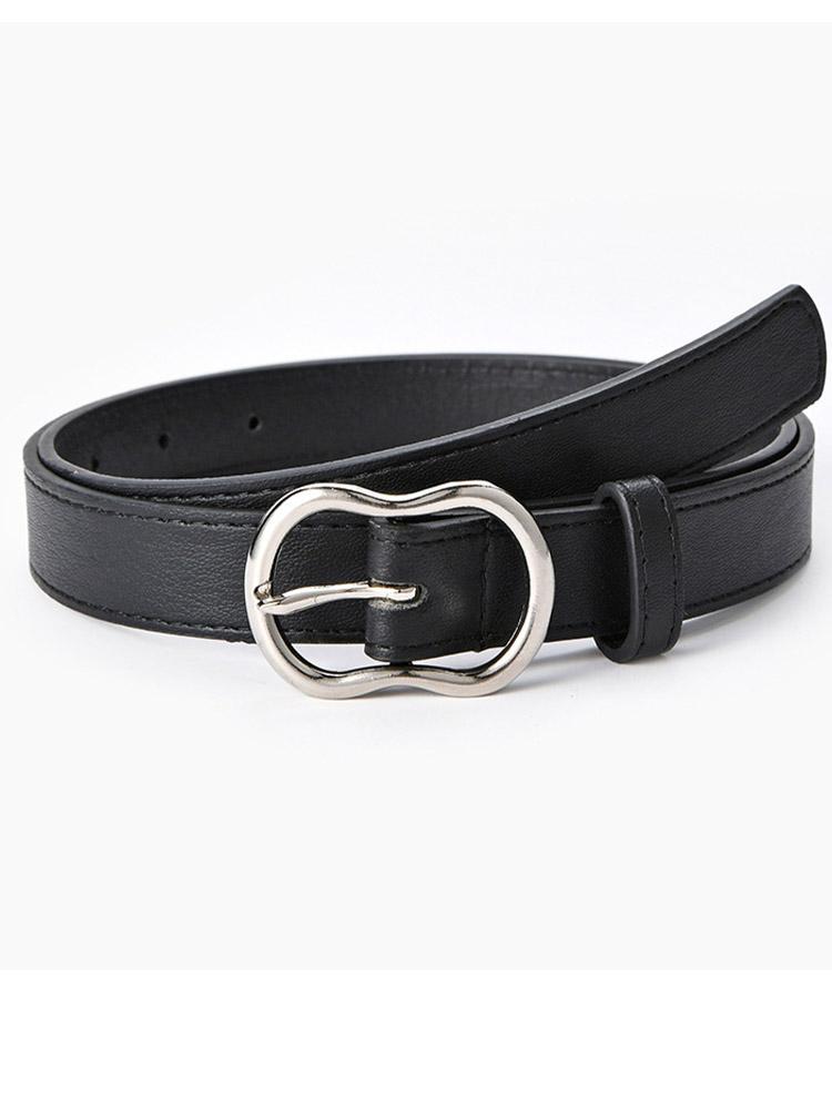 

Belts Women Metal Pin Buckle Belt Female PU Leather Waist 2022 Summer Jeans Pants Dress WaistbandBelts, White