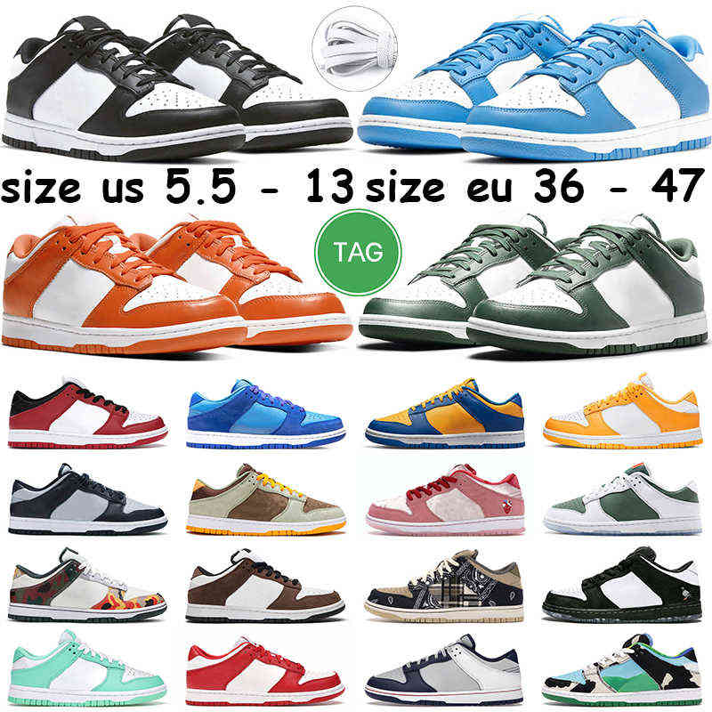 

dunks with boxes running shoes men women black white cherry photon dust medium unc coast sneakers classic green court purple big size, # 23