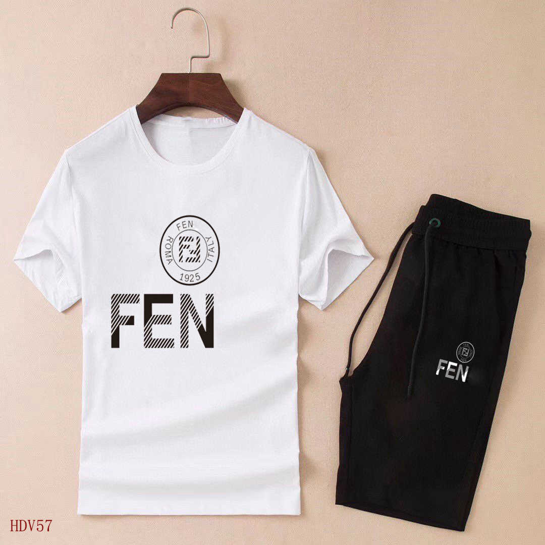 2021 New Men's cotton t shirt suit summer fashion generous round neck short sleeve top men's black shorts women's sweater high qualit