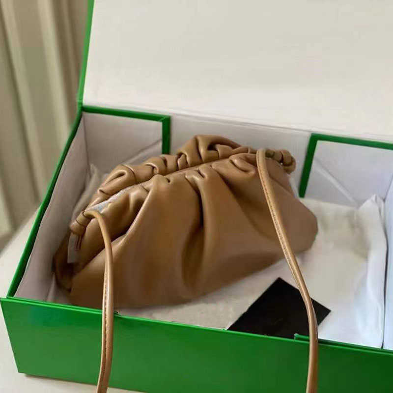 

2022 The Pouch Soft Calfskin Ladies Large Clutch Bags Top Quality Genuine Leather Famous Desinger Brand Hand Fashion Women Upgrade Cloud Bag, #3