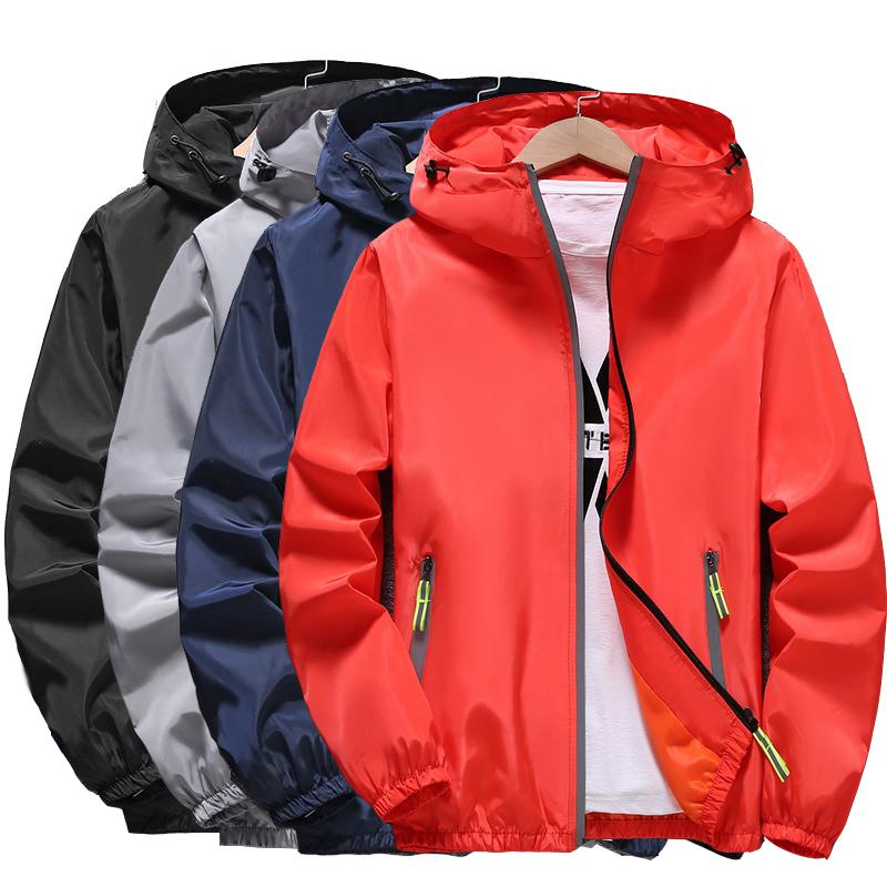 

Hunting Jackets Windproof Hiking Men Reflective Camping Fishing Skin Coats Male Hooded Windbreaker Women Spring Autumn Sportswear M-7XL, Dl
