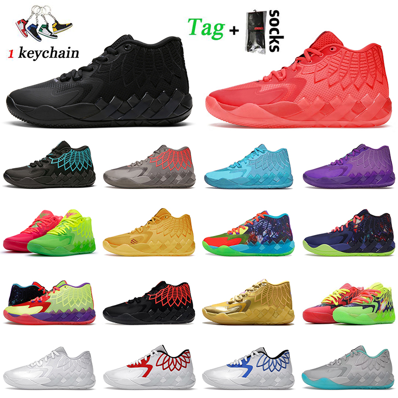 

Wholesale 2023 LaMelo Ball Basketball Shoes MB.01 Not From Here Black Red Blast Iridescent Dreams UNC Queen City Galaxy Be You Rick and Morty Mens Trainers Sneakers, B11 not from here red blast 40-46