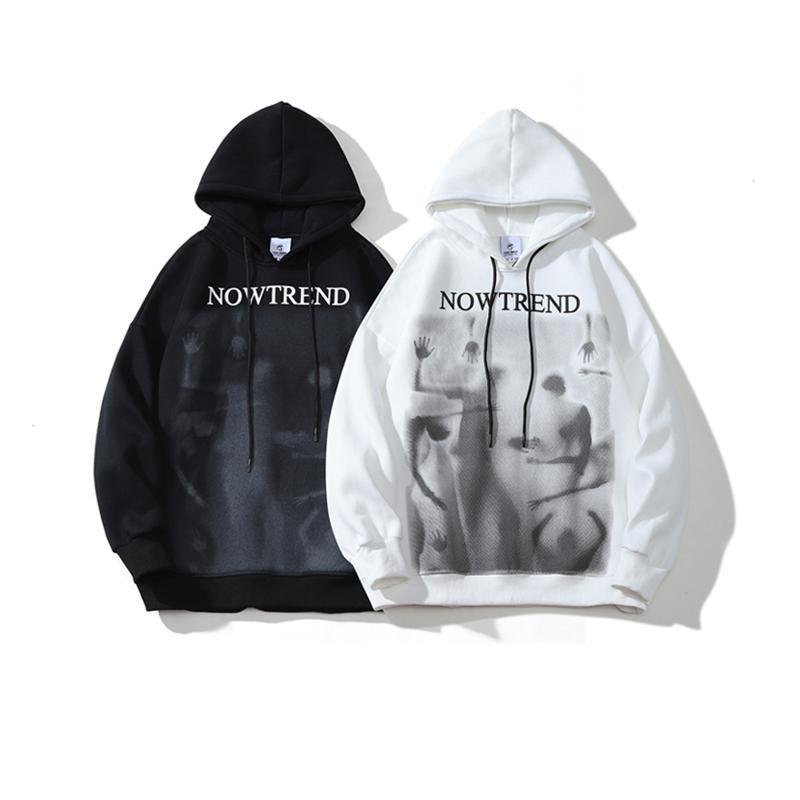 

Women's Hoodies & Sweatshirts Women Solid Color Zip Up Pocket Oversized Harajuku Korean Female Long Sleeve Hooded Streetwear Clothes AlbumWo, Black